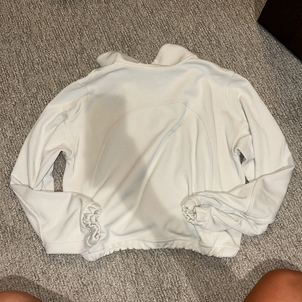 lululemon athletica White Half-Zip Sweatshirt - Picture 2 of 4